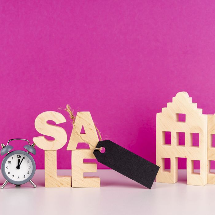 front-view-wooden-sale-lettering-wooden-houses